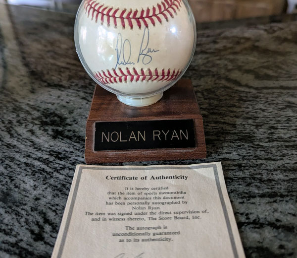 signed baseball